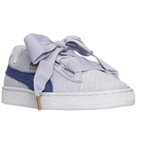 AUTHENTIC Puma Basket Heart Denim Halogen Blue